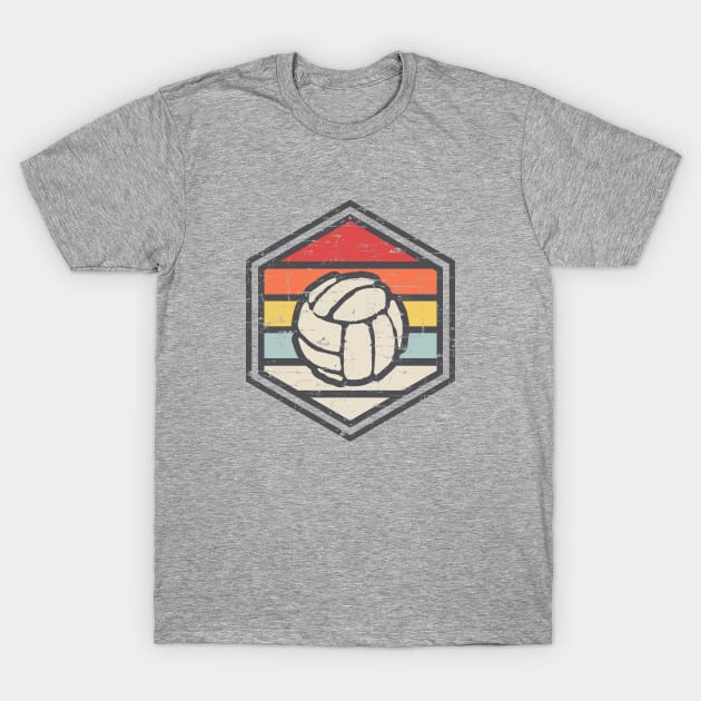 Retro Badge Volleyball T-Shirt by rojakdesigns